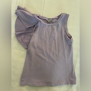 Habitual one shoulder ruffle tank